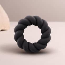 Alternative view of ROCKS- OFF - TWIST ANILLO MASTURBADOR SILICONA NEGRO