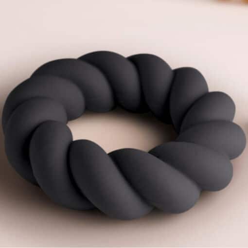 ROCKS- OFF - TWIST ANILLO MASTURBADOR SILICONA NEGRO - Imagen 3
