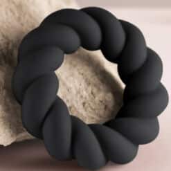 ROCKS- OFF - TWIST ANILLO MASTURBADOR SILICONA NEGRO - piKanteo | Despierta tu lado más piKante
