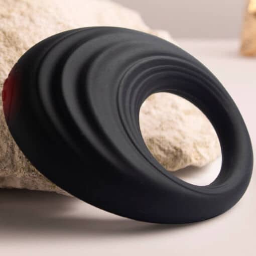 ROCKS- OFF - SPIRE ANILLO VIBRADOR PARA EL PENE NEGRO - Imagen 4