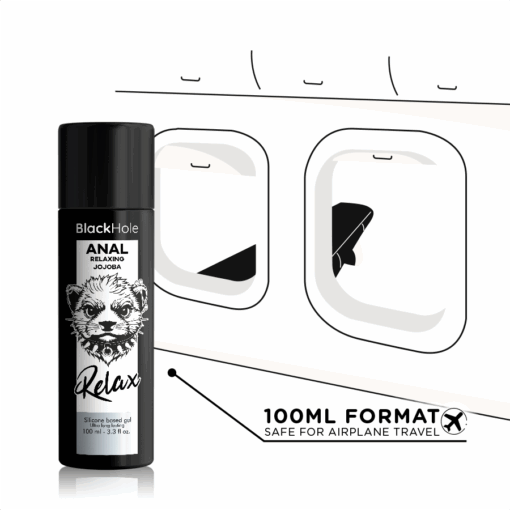 BLACK HOLE - ANAL RELAXING CON JOJOBA BASE SILICONA 100 ML - Imagen 4