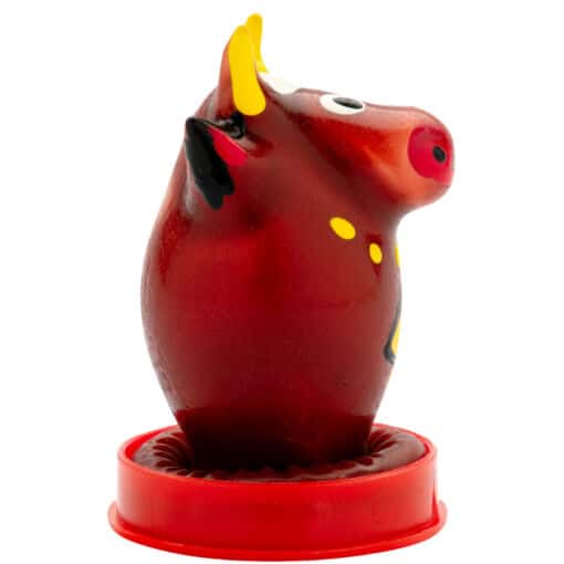 CONDOMERIE - PRESERVATIVO DECORATIVO PINTADO A MANO TORO MODELO 1 - Imagen 2