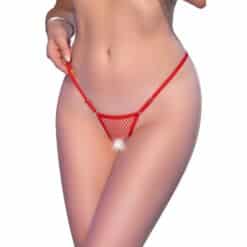 CHILIROSE - CR 4856 MICRO TANGA REJILLA ROJO L/XL