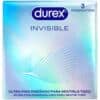DUREX - PRESERVATIVOS INVISIBLE ULTRA FINO 3 UNIDADES