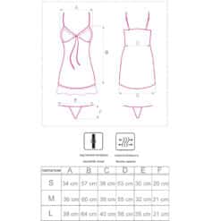 LIVCO CORSETTI FASHION - LUISE 1710 BABYDOLL + TANGA NEGRO M - piKanteo | Despierta tu lado más piKante