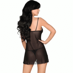 LIVCO CORSETTI FASHION - LUISE 1710 BABYDOLL + TANGA NEGRO L - piKanteo | Despierta tu lado más piKante