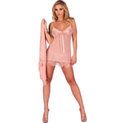LIVCO CORSETTI FASHION - HYEONA 1710 BABYDOLL + TANGA ROSA S - piKanteo | Despierta tu lado más piKante