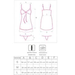 LIVCO CORSETTI FASHION - HYEONA 1710 BABYDOLL + TANGA ROSA S - piKanteo | Despierta tu lado más piKante