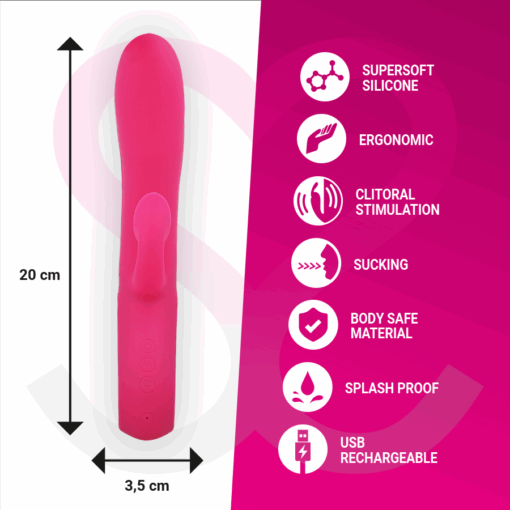 MORESSA - DUSTIN ONDAS ESTIMULADORAS CLITORIAL Y POTENTE VIBRACIÓN PREMIUM SILICONE RECARGABLE - Imagen 4