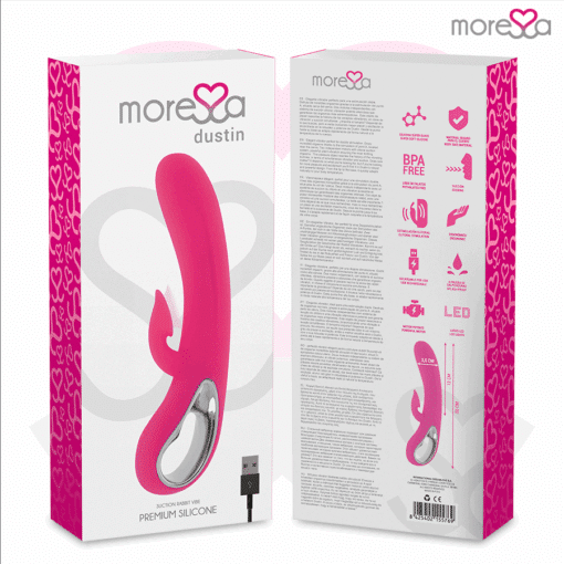 MORESSA - DUSTIN ONDAS ESTIMULADORAS CLITORIAL Y POTENTE VIBRACIÓN PREMIUM SILICONE RECARGABLE - Imagen 7