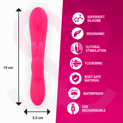 MORESSA - GINO TICKLING VAGINAL PREMIUM SILICONE RECARGABLE - Imagen 5