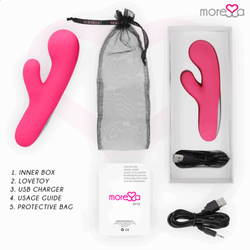 MORESSA - JERRY CLIP VIBRADOR PUNTO G Y CLITORIS PREMIUM SILICONE RECARGABLE - Imagen 6