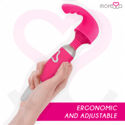 MORESSA - ODILON WAND POTENTE MOTOR MAS DOS CABEZALES PREMIUM SILICONE RECARGABLE - piKanteo | Despierta tu lado más piKante