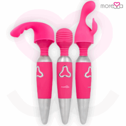 Alternative view of MORESSA - ODILON WAND POTENTE MOTOR MAS DOS CABEZALES PREMIUM SILICONE RECARGABLE