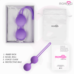MORESSA - OSIAN TWO ENTRENAMIENTO SUELO PELVICO 101gr PREMIUM SILICONA LILA - piKanteo | Despierta tu lado más piKante