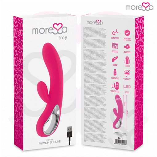 MORESSA - TROY MASAJEADOR PUNTO G Y CLITORIS PREMIUM SILICONE RECARGABLE - Imagen 7