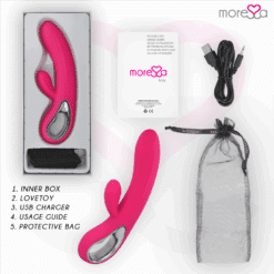 MORESSA - TROY MASAJEADOR PUNTO G Y CLITORIS PREMIUM SILICONE RECARGABLE - piKanteo | Despierta tu lado más piKante