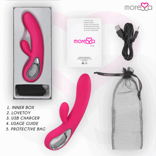 MORESSA - TROY MASAJEADOR PUNTO G Y CLITORIS PREMIUM SILICONE RECARGABLE - Imagen 6