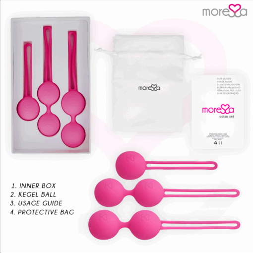 MORESSA - OSIAN SET PREMIUM SILICONA ROSA (Osian One - 51 g | Osian Two - 101 g | Osian Three 85 g) - Imagen 6