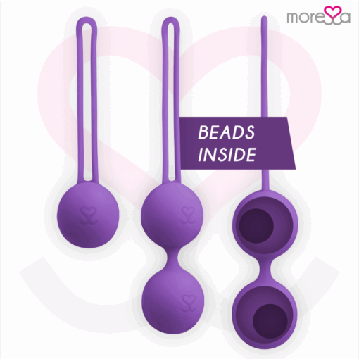 MORESSA - OSIAN SET Osian One; 51 Gr / Osian Two; 101 Gr / Osian Three 85 gr PREMIUM SILICONA LILA - Imagen 2