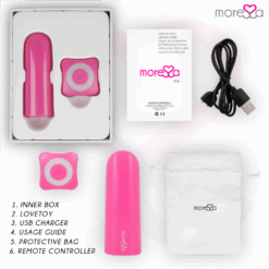MORESSA - NIX POTENTE VIBRADOR MULTI JUEGOS CONTROL REMOTO ROSA - piKanteo | Despierta tu lado más piKante