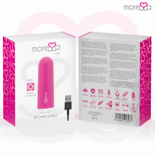 MORESSA - NIX POTENTE VIBRADOR MULTI JUEGOS CONTROL REMOTO ROSA - Imagen 7