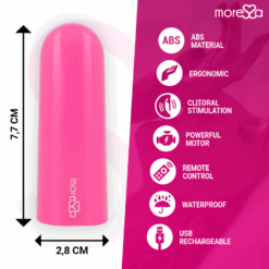 MORESSA - NIX POTENTE VIBRADOR MULTI JUEGOS CONTROL REMOTO ROSA - piKanteo | Despierta tu lado más piKante
