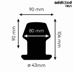 ADDICTED TOYS - PLUG ANAL HUECO EXTREM SILICONA TALLA L 10,4 CM - piKanteo | Despierta tu lado más piKante