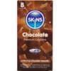 SKINS - PRESERVATIVOS PREMIUM SABOR CHOCOLATE PACK 8 - piKanteo | Despierta tu lado más piKante