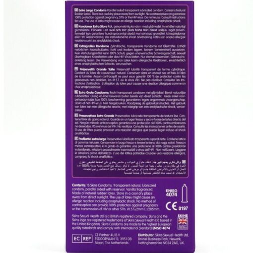 SKINS - TAMAÑO XL PRESERVATIVOS PREMIUM PACK 16 - Imagen 4