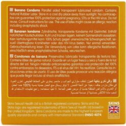 SKINS - PRESERVATIVOS PREMIUM SABOR PLÁTANO PACK 4 - piKanteo | Despierta tu lado más piKante