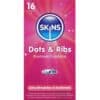 SKINS - DOTS & RIBS PRESERVATIVOS PREMIUM PACK 16 - piKanteo | Despierta tu lado más piKante