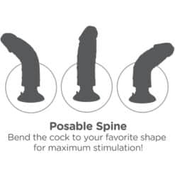 KING COCK - DILDO VIBRADOR MARRÓN 20.32 CM - piKanteo | Despierta tu lado más piKante