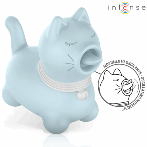 INTENSE - DUCHESS ESTIMULADOR CON LENGUA ROTATIVA 360º AZUL - Imagen 3