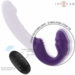 INTENSE - JILL VIBRADOR DOBLE 20 CM VIOLETA CONTROL REMOTO - piKanteo | Despierta tu lado más piKante