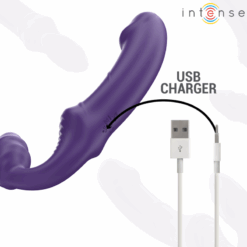 INTENSE - JILL VIBRADOR DOBLE 20 CM VIOLETA CONTROL REMOTO - piKanteo | Despierta tu lado más piKante