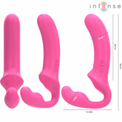 INTENSE - AMY VIBRADOR DOBLE 20 CM ROSA CONTROL REMOTO - piKanteo | Despierta tu lado más piKante