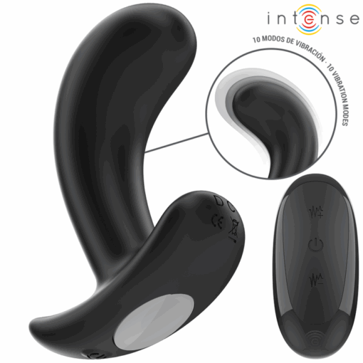INTENSE - CHANDLER PLUG ANAL 10 VIBRACIONES NEGRO CONTROL REMOTO - Imagen 2