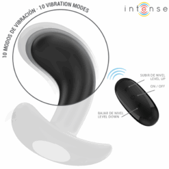 INTENSE - CHANDLER PLUG ANAL 10 VIBRACIONES NEGRO CONTROL REMOTO - piKanteo | Despierta tu lado más piKante