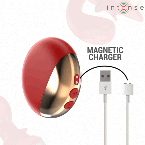 INTENSE - MARIAH VIBRADOR & ESTIMULADOR EN FORMA DE U 10 VIBRACIONES ROJO - Imagen 7
