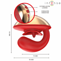 INTENSE - MARIAH VIBRADOR & ESTIMULADOR EN FORMA DE U 10 VIBRACIONES ROJO - piKanteo | Despierta tu lado más piKante