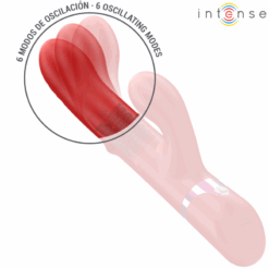 INTENSE - LELE VIBRADOR MULTIFUNCIÓN ROTATORIO & OSCILACIÓN & ESTIMULACIÓN ROJO - piKanteo | Despierta tu lado más piKante