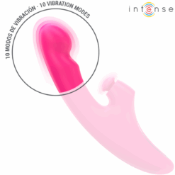 INTENSE - EMI VIBRADOR 13,5 CM MULTIFUNCIÓN 3 EN 1 10 VIBRACIONES ROSA - piKanteo | Despierta tu lado más piKante
