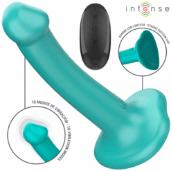 INTENSE - KATIE VIBRADOR CON VENTOSA 10 VIBRACIONES AZUL OSCURO CONTROL REMOTO - piKanteo | Despierta tu lado más piKante
