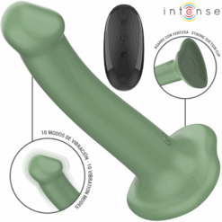 INTENSE - BECCA VIBRADOR CON VENTOSA 10 VIBRACIONES VERDE CONTROL REMOTO - piKanteo | Despierta tu lado más piKante