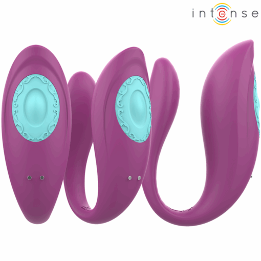 INTENSE - ANNIE ESTIMULADOR & VIBRADOR FORMA DE U MORADO CONTROL REMOTO - Imagen 3