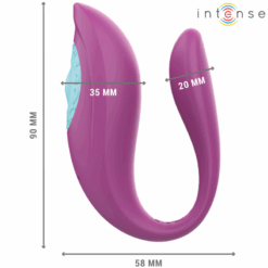 INTENSE - ANNIE ESTIMULADOR & VIBRADOR FORMA DE U MORADO CONTROL REMOTO - piKanteo | Despierta tu lado más piKante