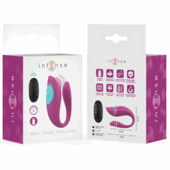 INTENSE - ANNIE ESTIMULADOR & VIBRADOR FORMA DE U MORADO CONTROL REMOTO - piKanteo | Despierta tu lado más piKante