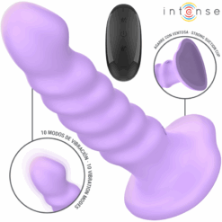 INTENSE - BRENDA VIBRADOR TALLA M DISEÑO EN ESPIRAL 10 VIBRACIONES MORADO CONTROL REMOTO - piKanteo | Despierta tu lado más piKante