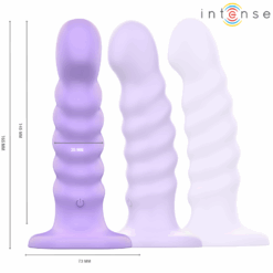 INTENSE - BRENDA VIBRADOR TALLA M DISEÑO EN ESPIRAL 10 VIBRACIONES MORADO CONTROL REMOTO - piKanteo | Despierta tu lado más piKante